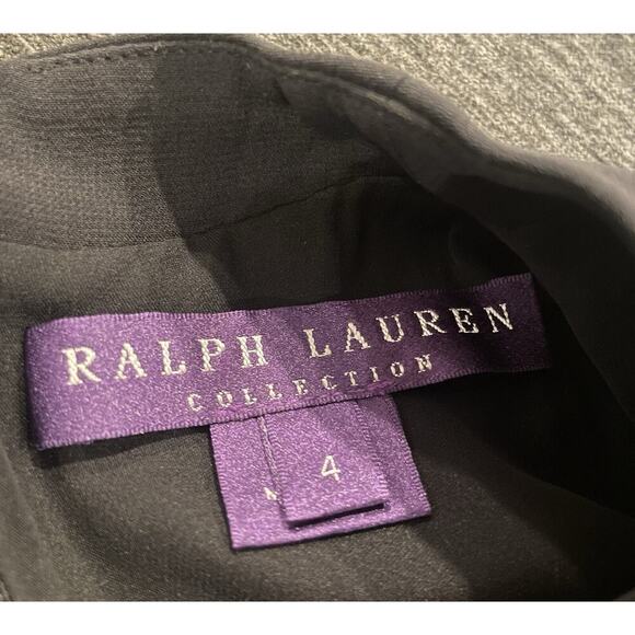 Ralph Lauren Collection Purple Label Midi Silk Black Cocktail Dress 4 Runway 09 - Picture 7 of 16